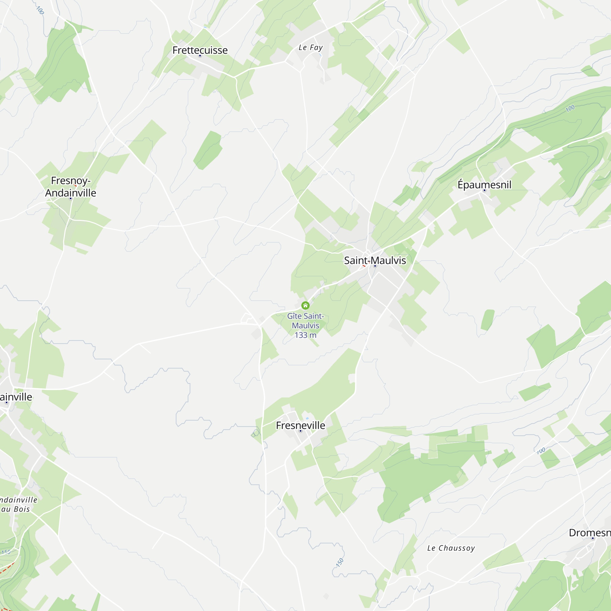 Gîte Saint-Maulvis map