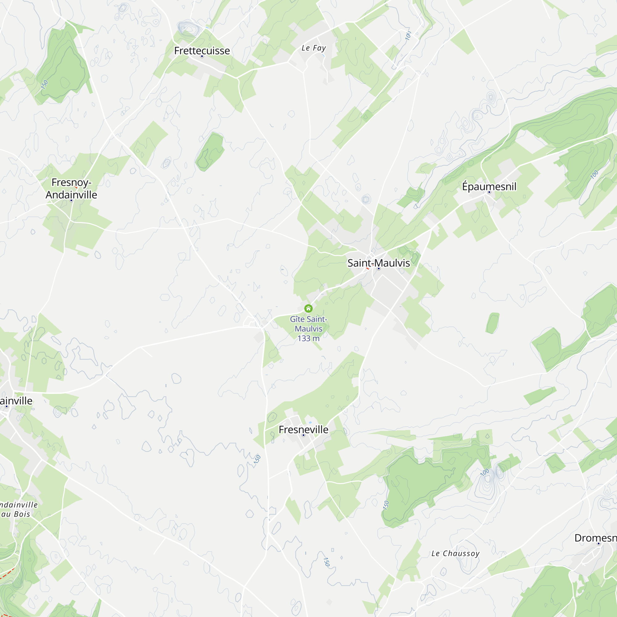 Gîte Saint-Maulvis map