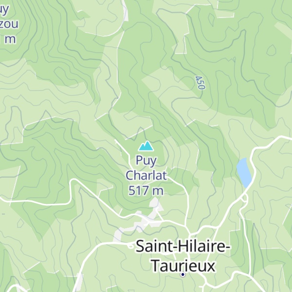Map of Puy Charlat