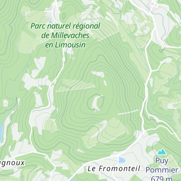 Map of Puy d'Orliac