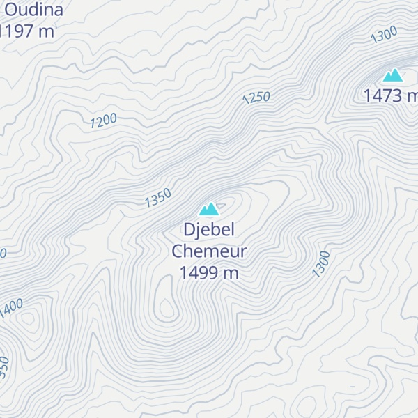 Map of Djebel Chemeur