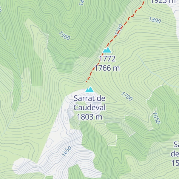 Map of Sarrat de Caudeval