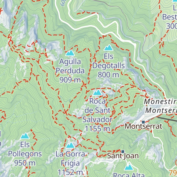 Map of Roca de les Lluernes