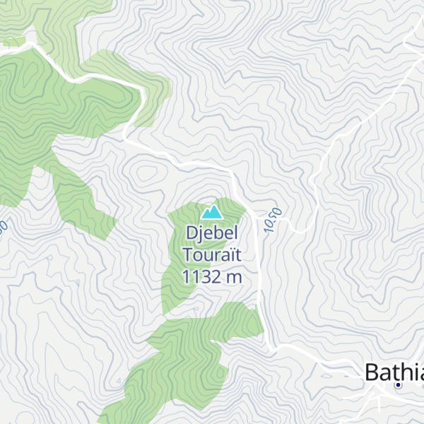 Map of Djebel Touraït