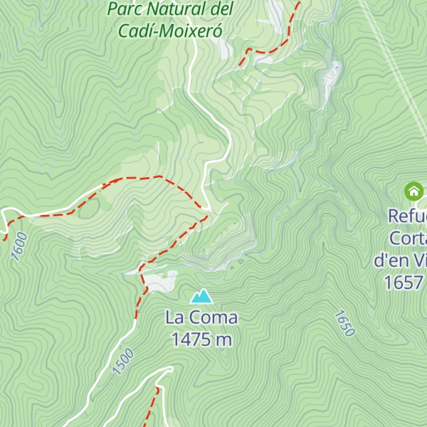 Map of Refugi del Serrat de les Esposes