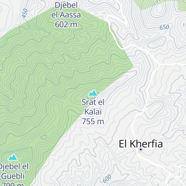 Map of Srat el Kalaï