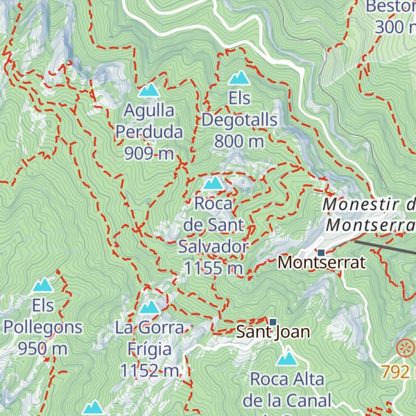 Map of La Prenyada