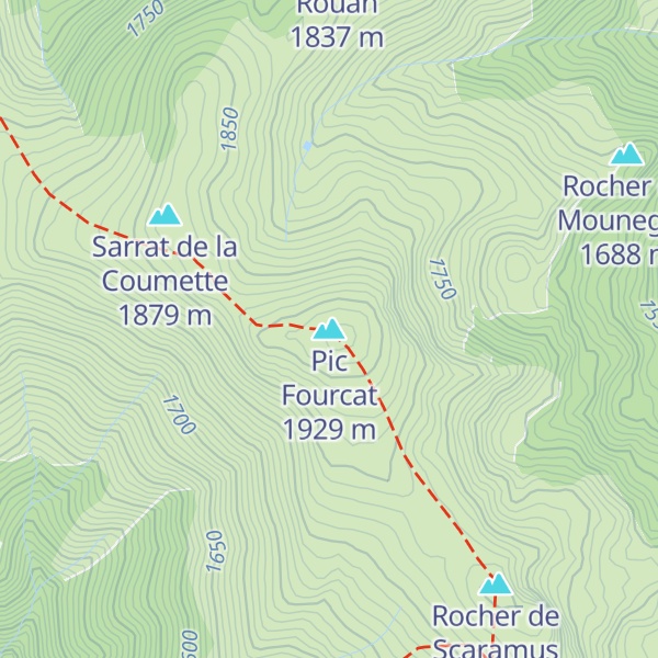 Map of Pic Fourcat