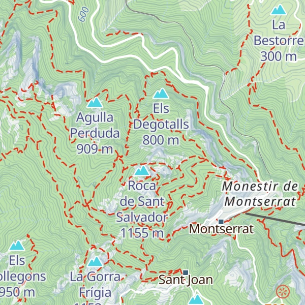 Map of Cadireta del Diable