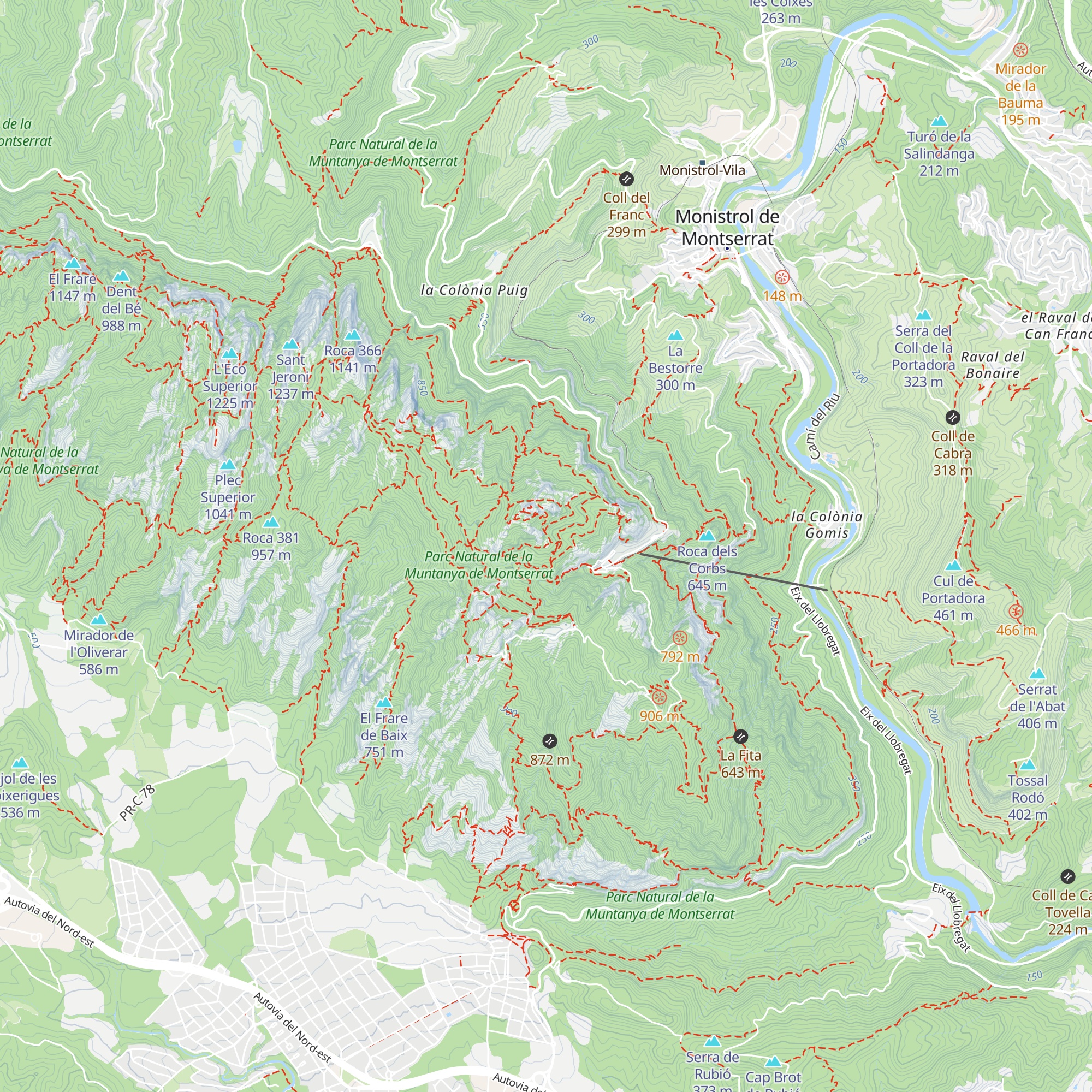Sant Benet map