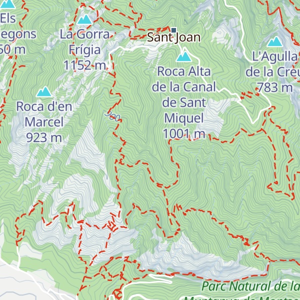 Map of Agulleta dels Dos Forats