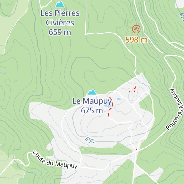 Map of Le Maupuy