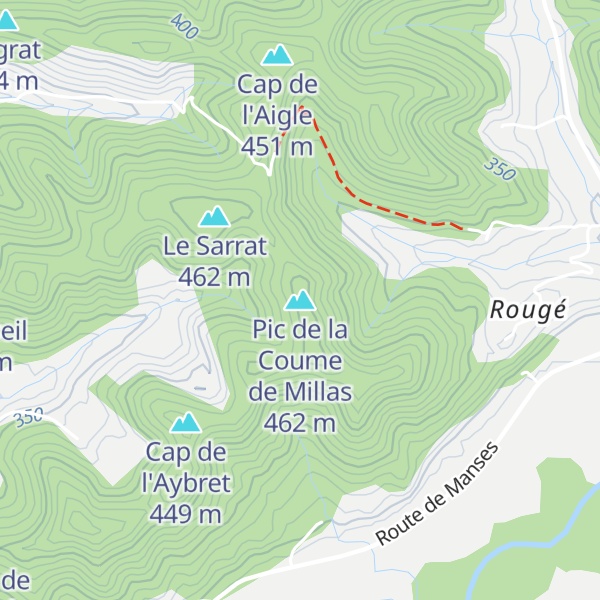 Map of Pic de la Coume de Millas