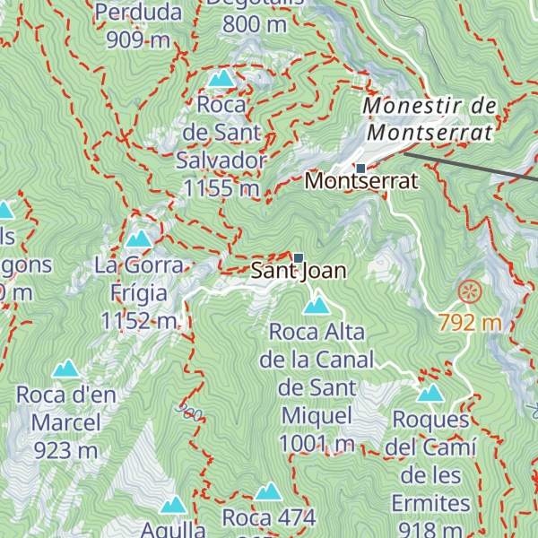 Map of Turó de les Goteres