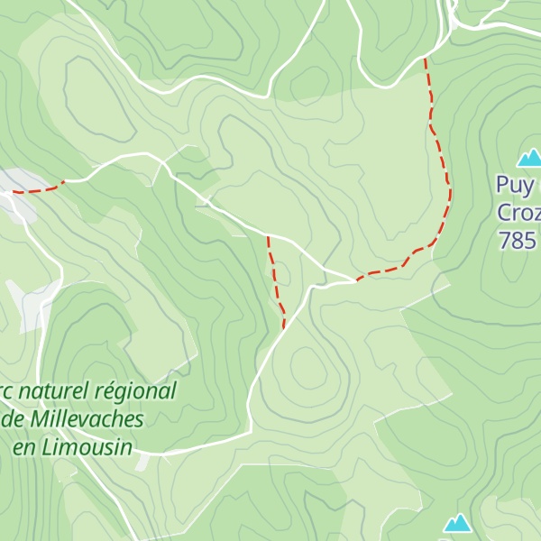 Map of Roches Brunagère