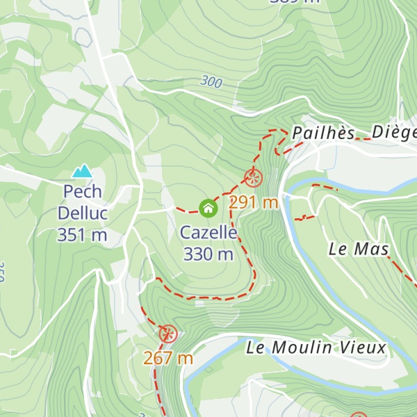 Map of Cazelle