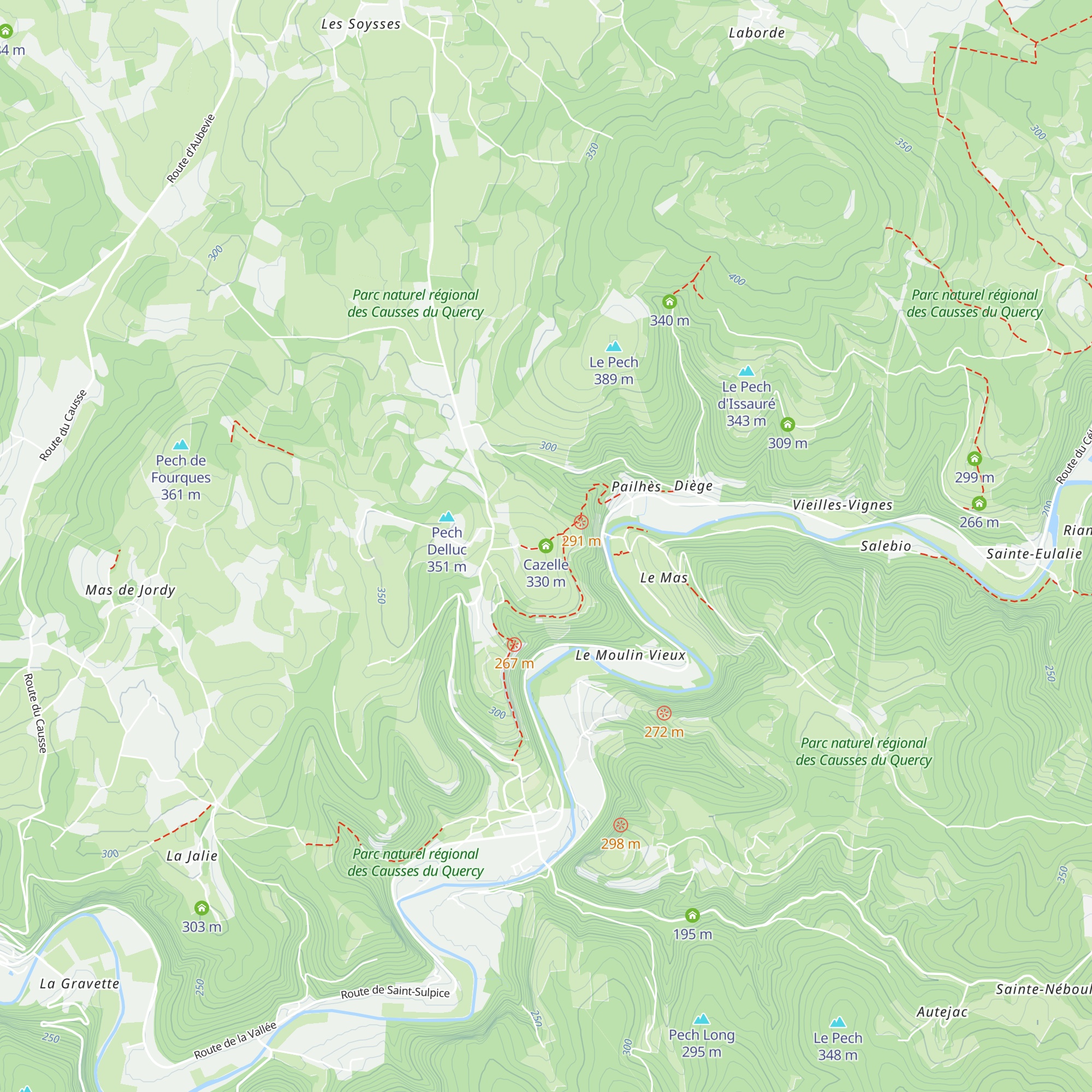 Cazelle map