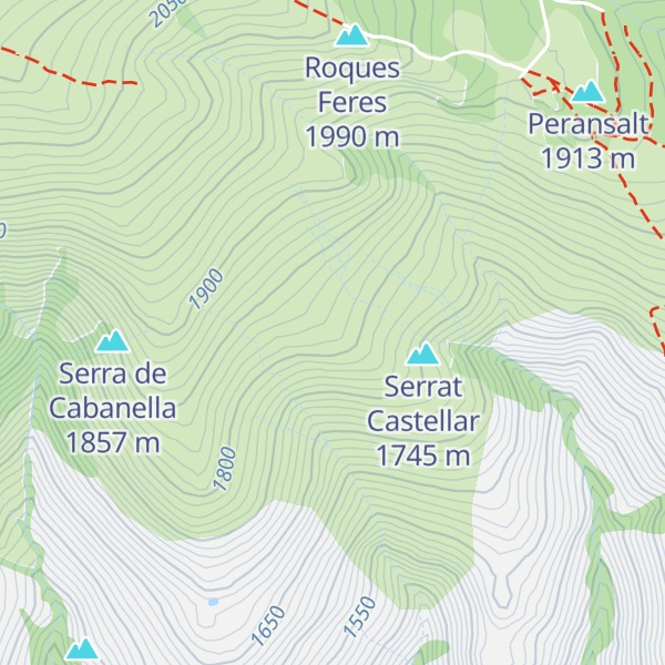 Map of Refugi forestal de Cabanella