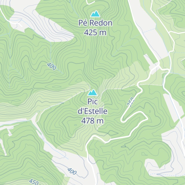 Map of Pic d'Estelle