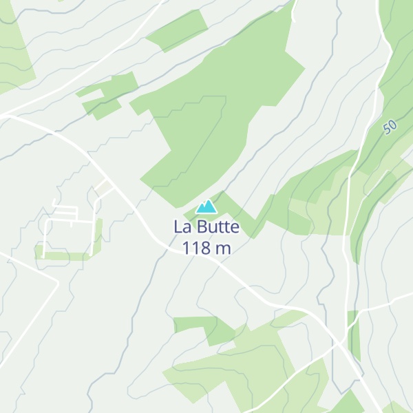 Map of La Butte