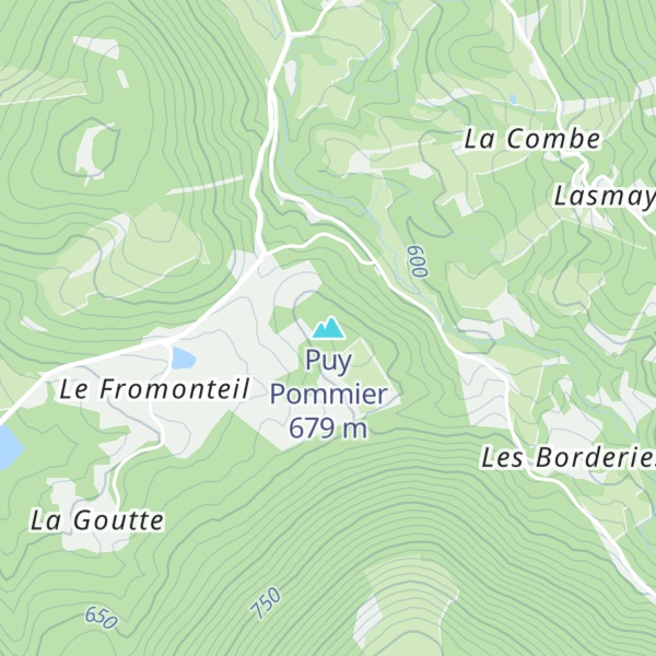 Map of Puy Pommier