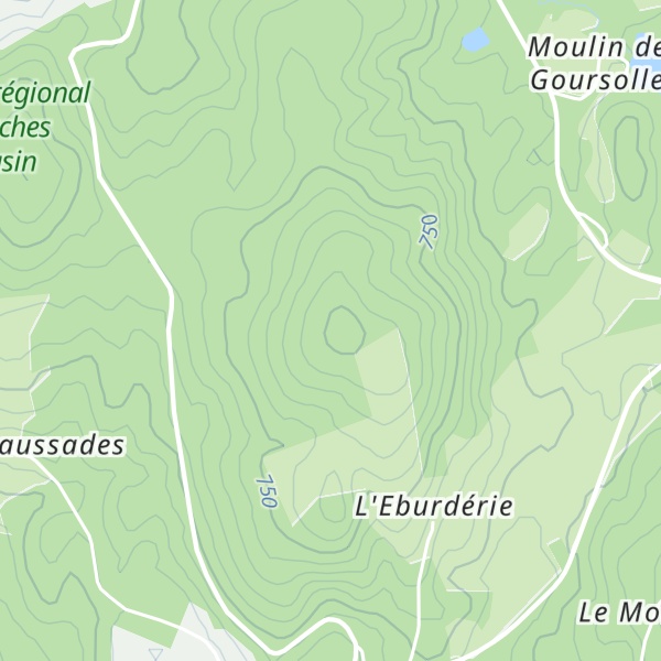 Map of Puy de Nioulou