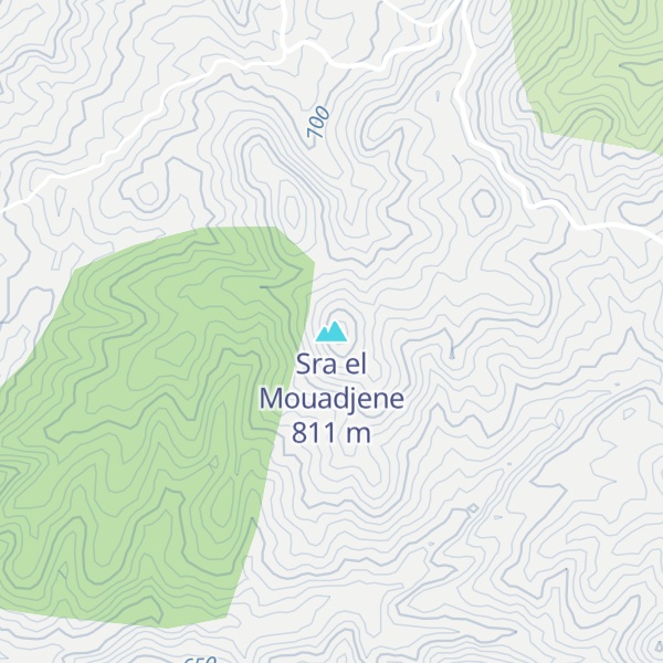 Map of Sra el Mouadjene