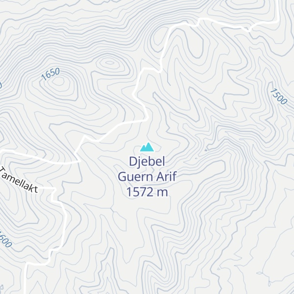 Map of Djebel Guern Arif