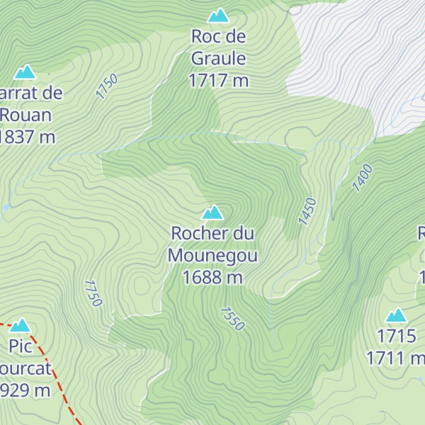 Map of Rocher du Mounegou