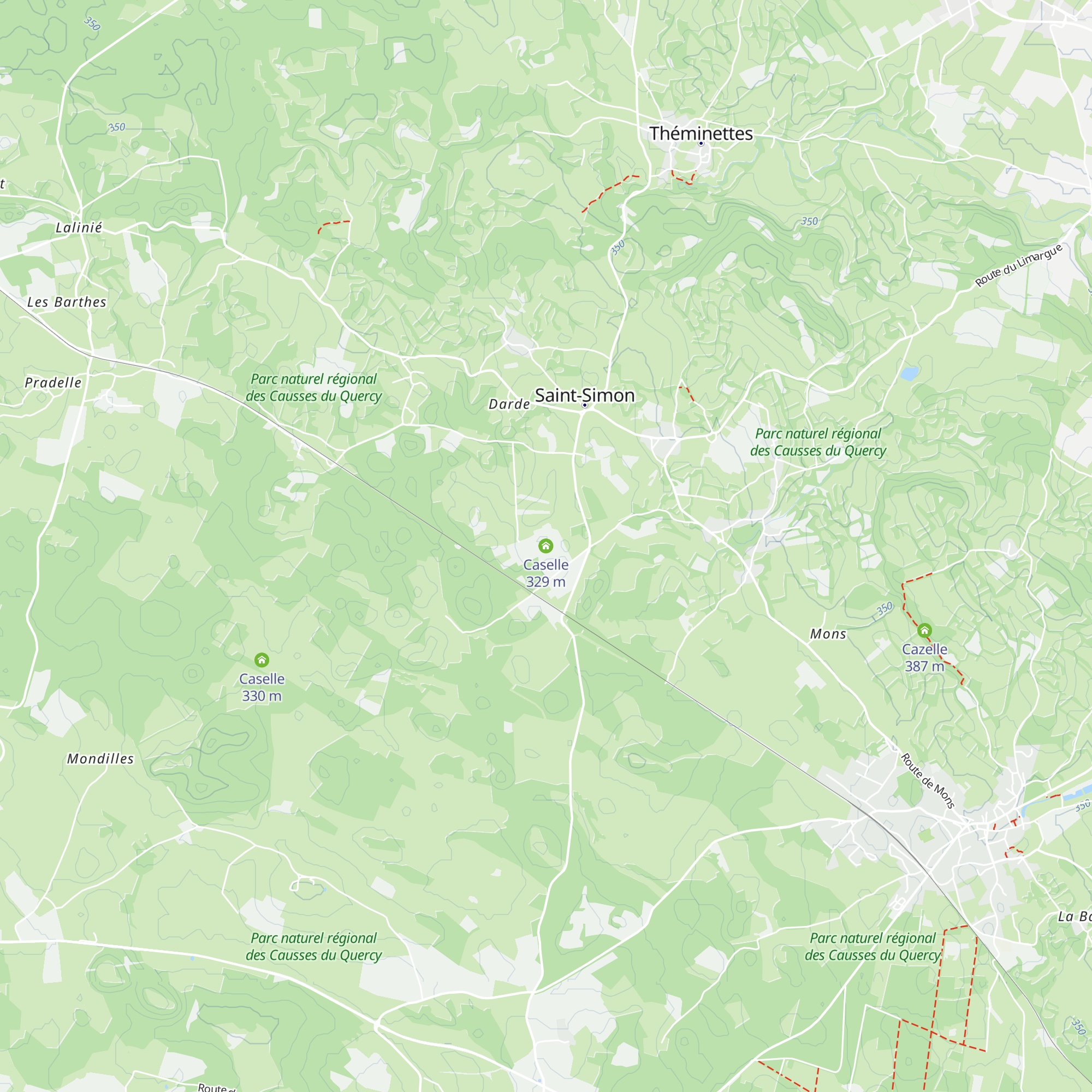Caselle map