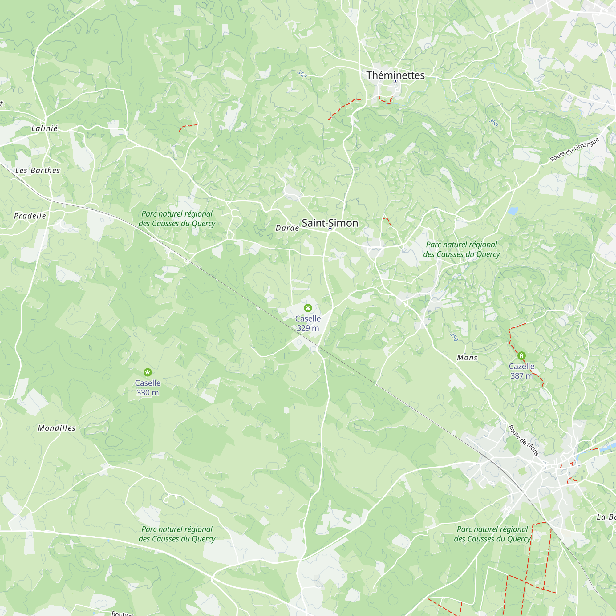 Caselle map