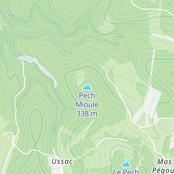 Map of Pech Mioule