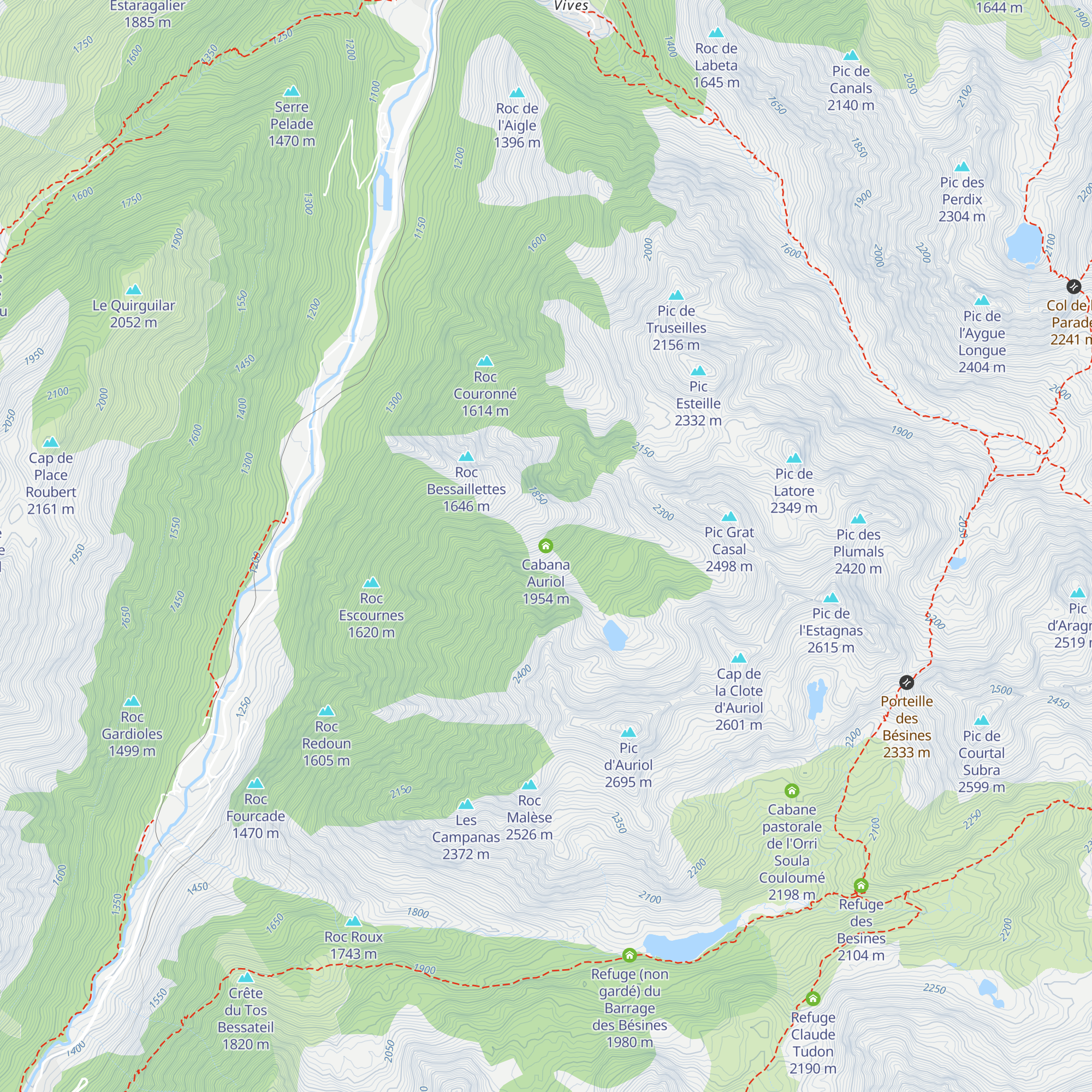 Cabana Auriol map
