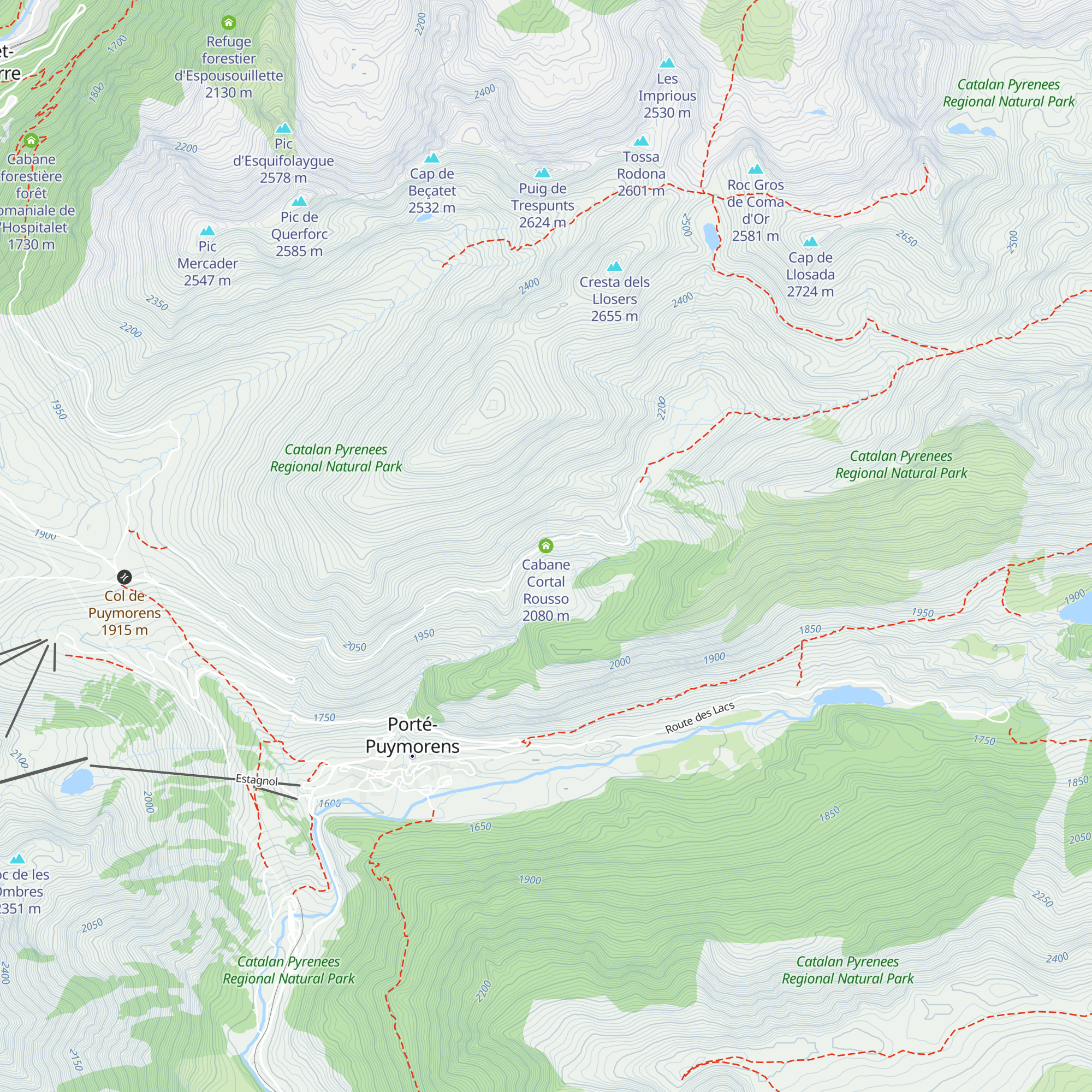 Cabane Cortal Rousso map