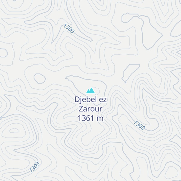 Map of Djebel ez Zarour
