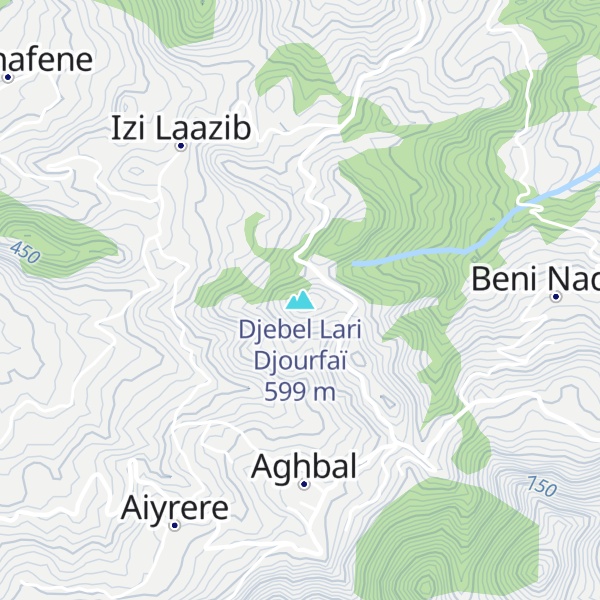 Map of Djebel Lari Djourfaï