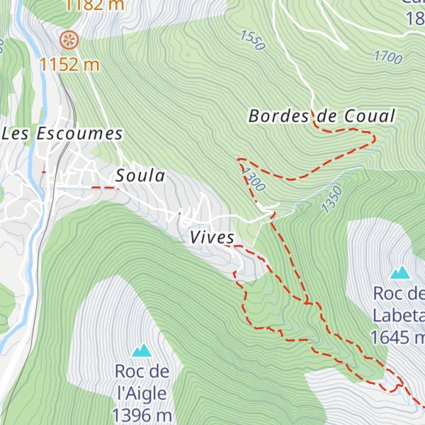 Map of Gîte Chemin des Sources d'eau chaude