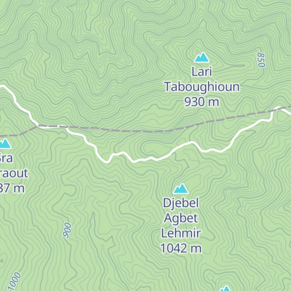 Map of Djebel Loudane el Souafeh