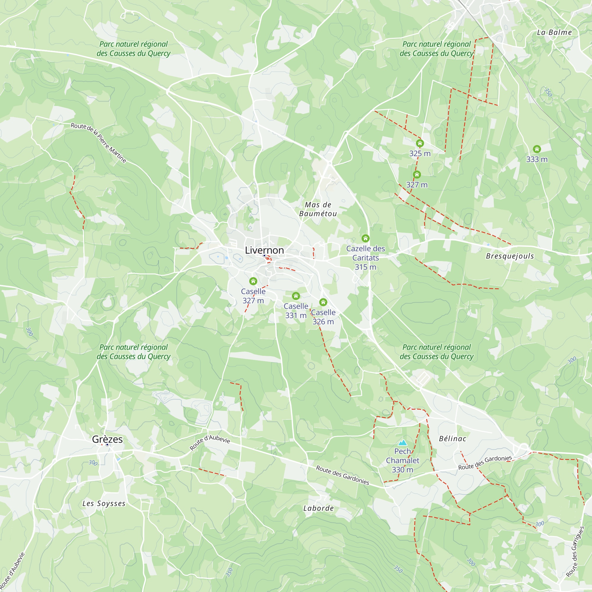 Caselle map
