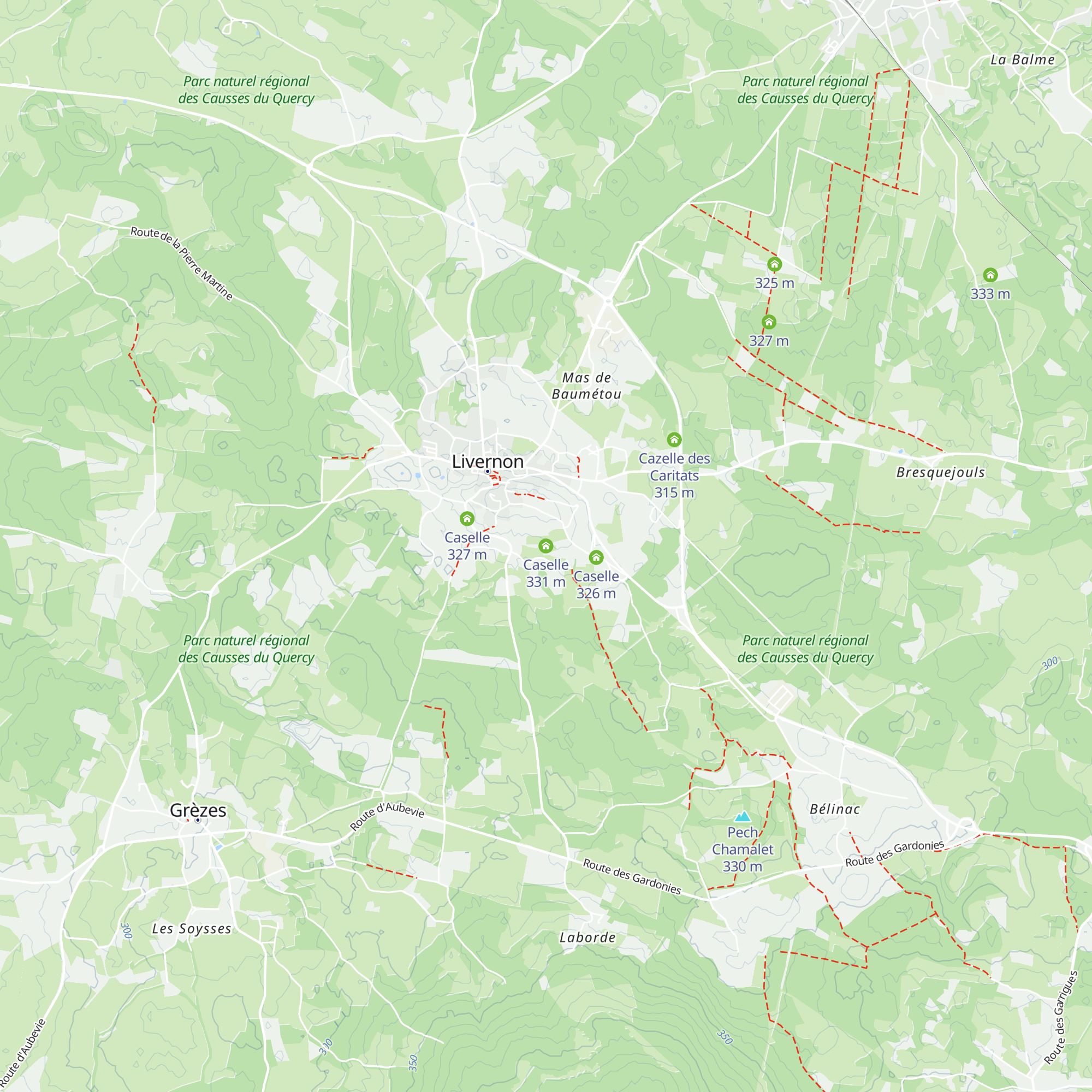 Caselle map