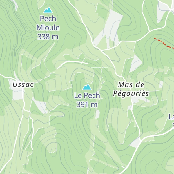 Map of Le Pech