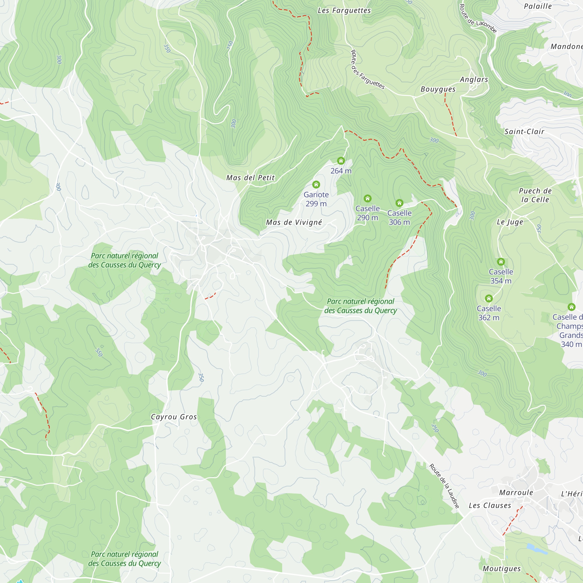 Caselle map