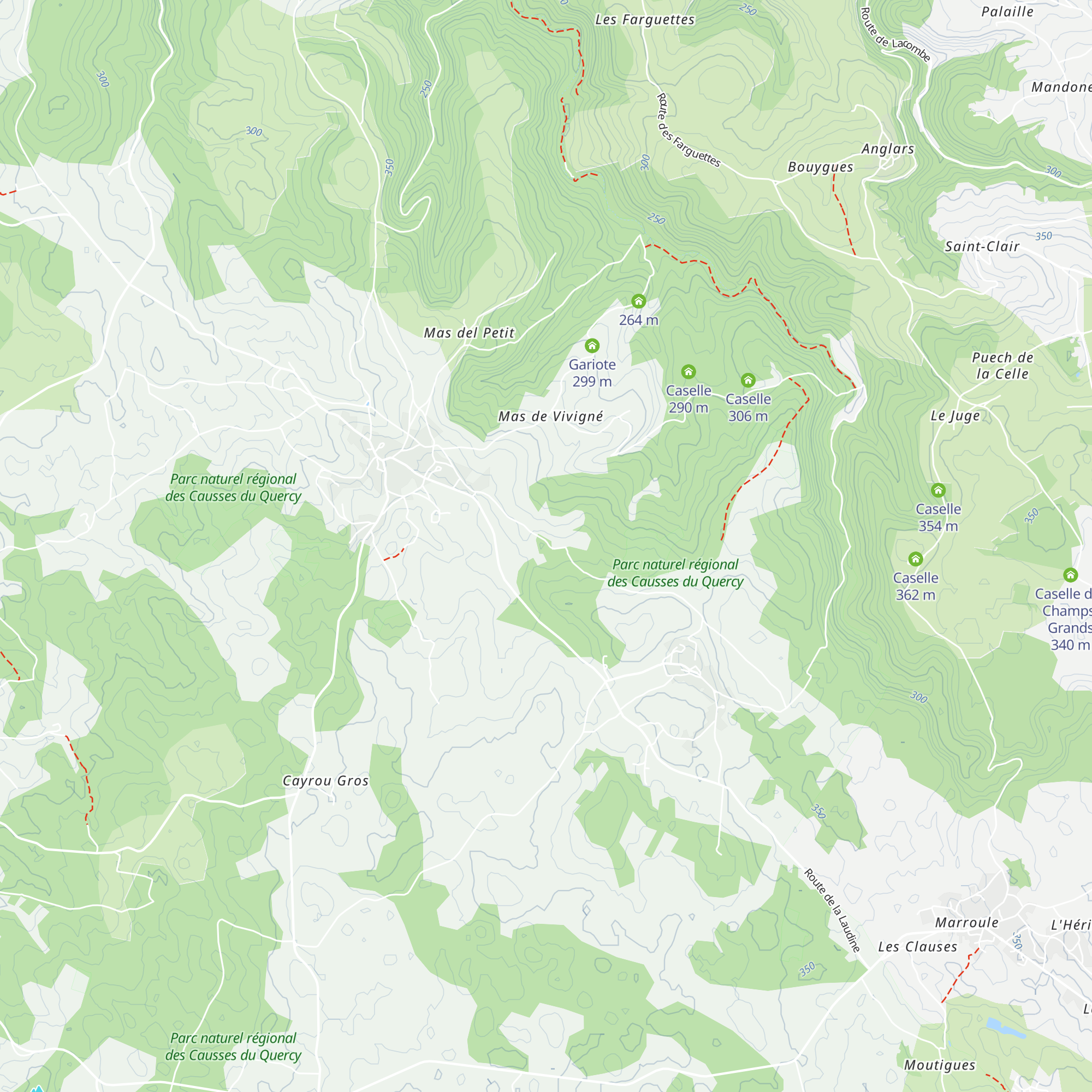 Caselle map