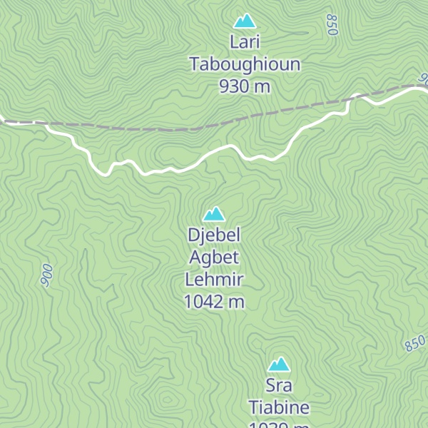 Map of Djebel Agbet Lehmir