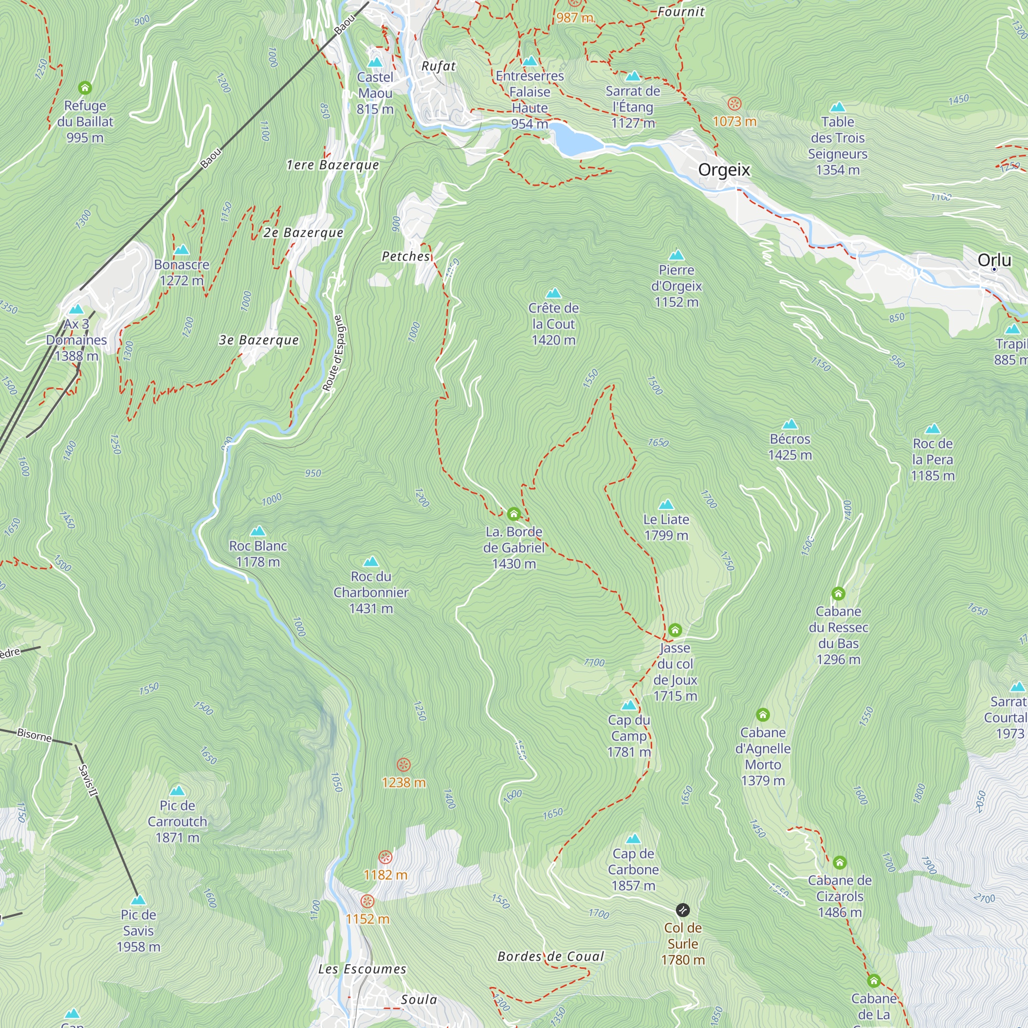 La. Borde de Gabriel map