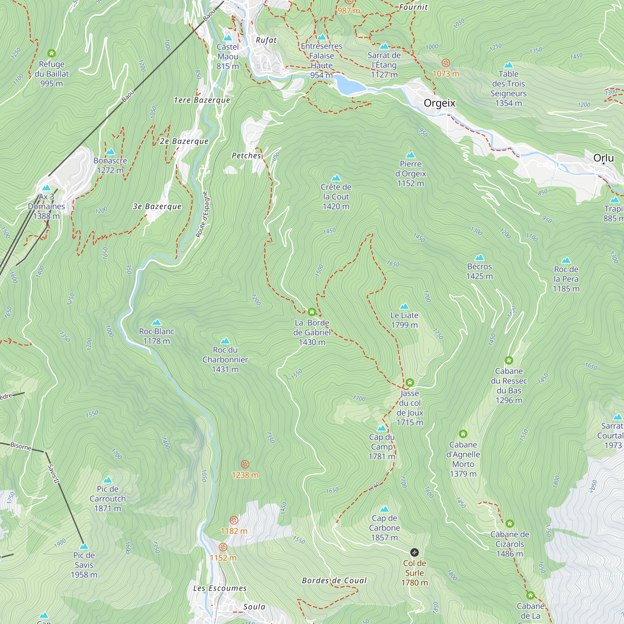 La. Borde de Gabriel map