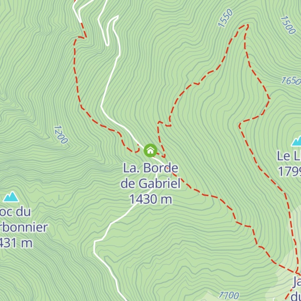 Map of La. Borde de Gabriel