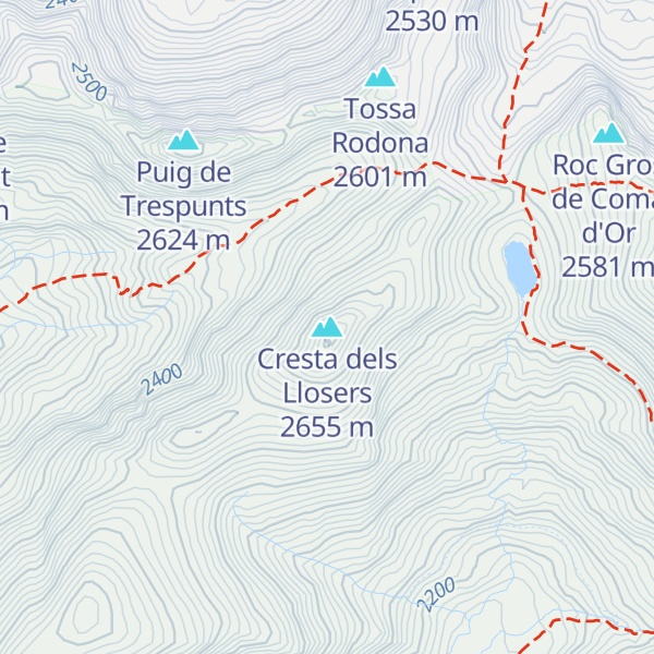 Map of Cresta dels Llosers
