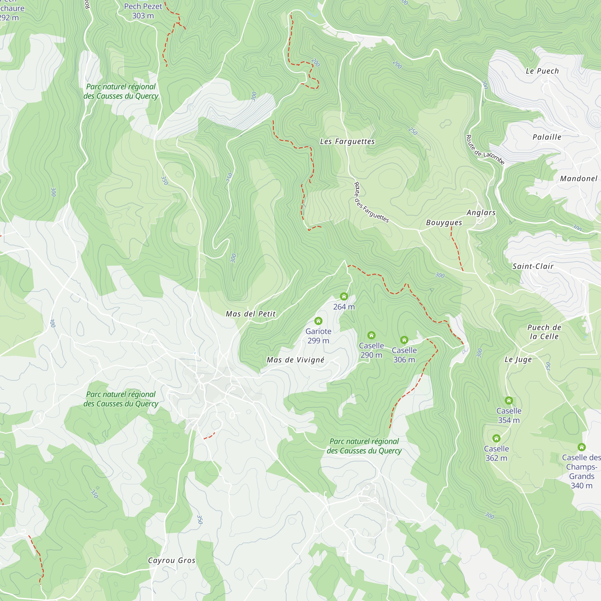 Caselle map