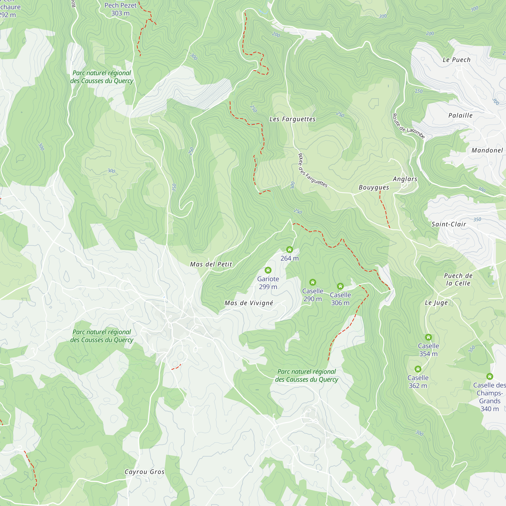 Caselle map